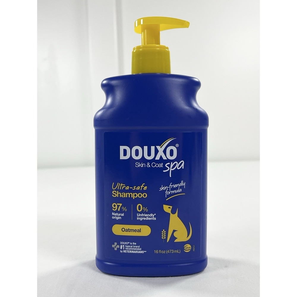 Douxo Spa Skin Coat Care Ultra Safe Oatmeal Dog Shampoo Soothing Sensitive 16oz